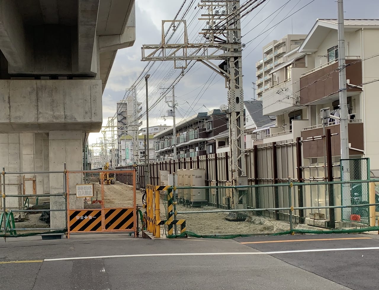 阪神電車高架工事
