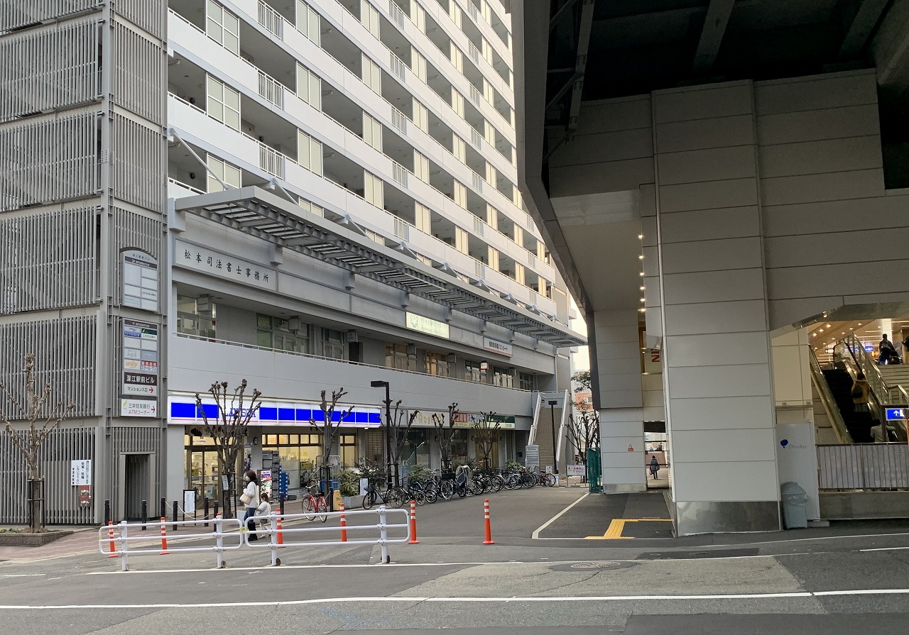 阪神深江駅前