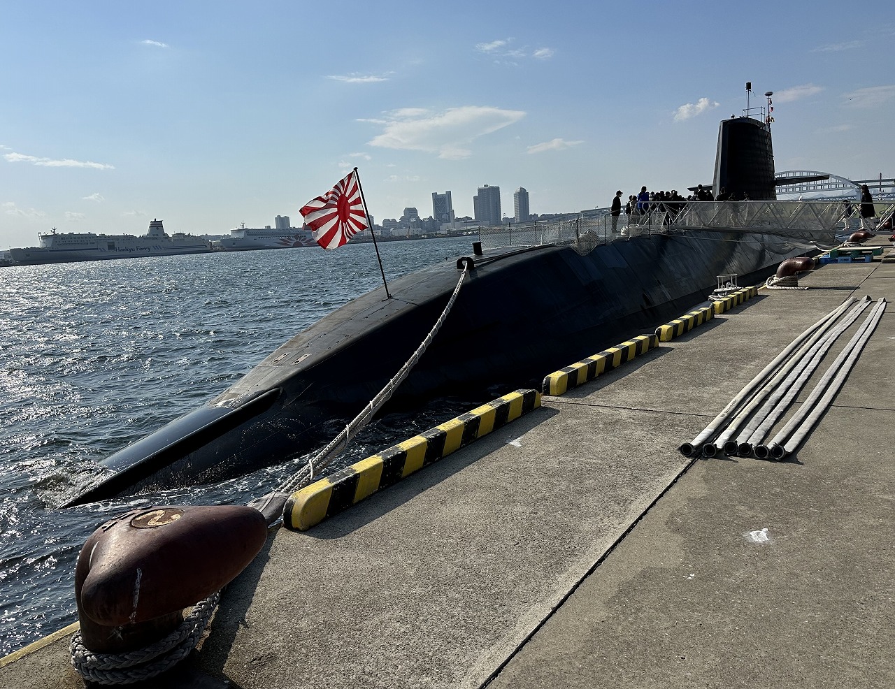 潜水艦「まきしお」への乗艦
