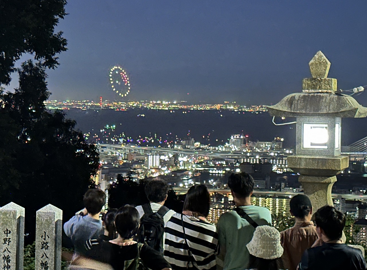 保久良神社からの芦屋サマーカーニバル花火