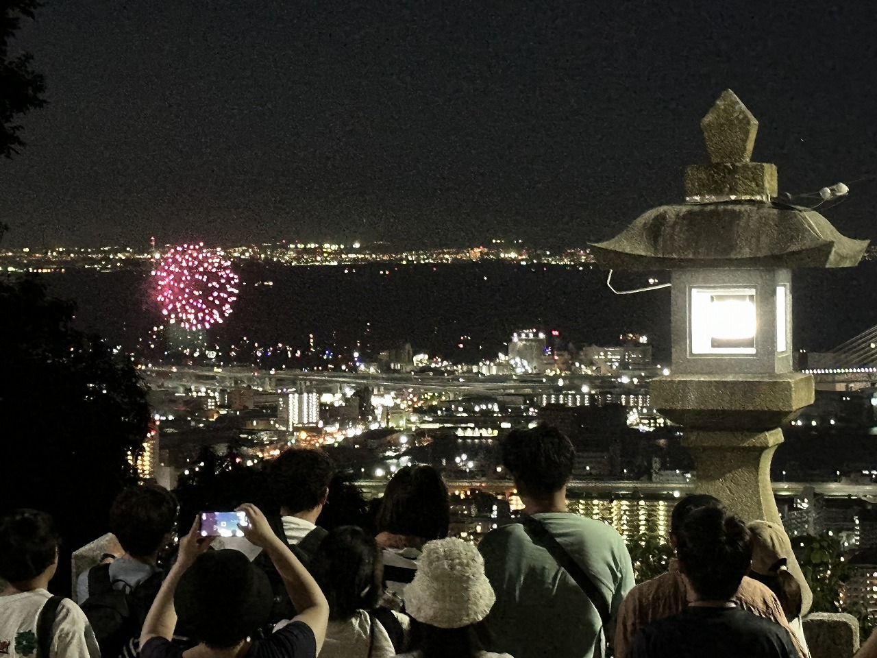 保久良神社からの芦屋サマーカーニバル花火