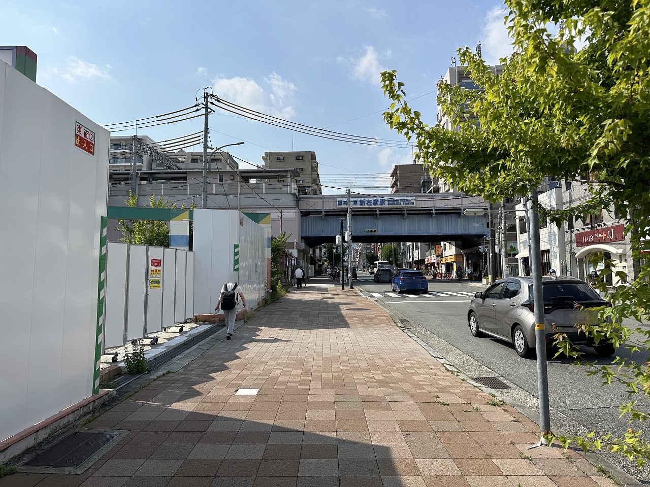 【神戸市灘区】『ダイエー新在家店』跡で解体が進む。看板が設置されました！ 地上15階建て、物販店舗＆305戸分譲マンション。