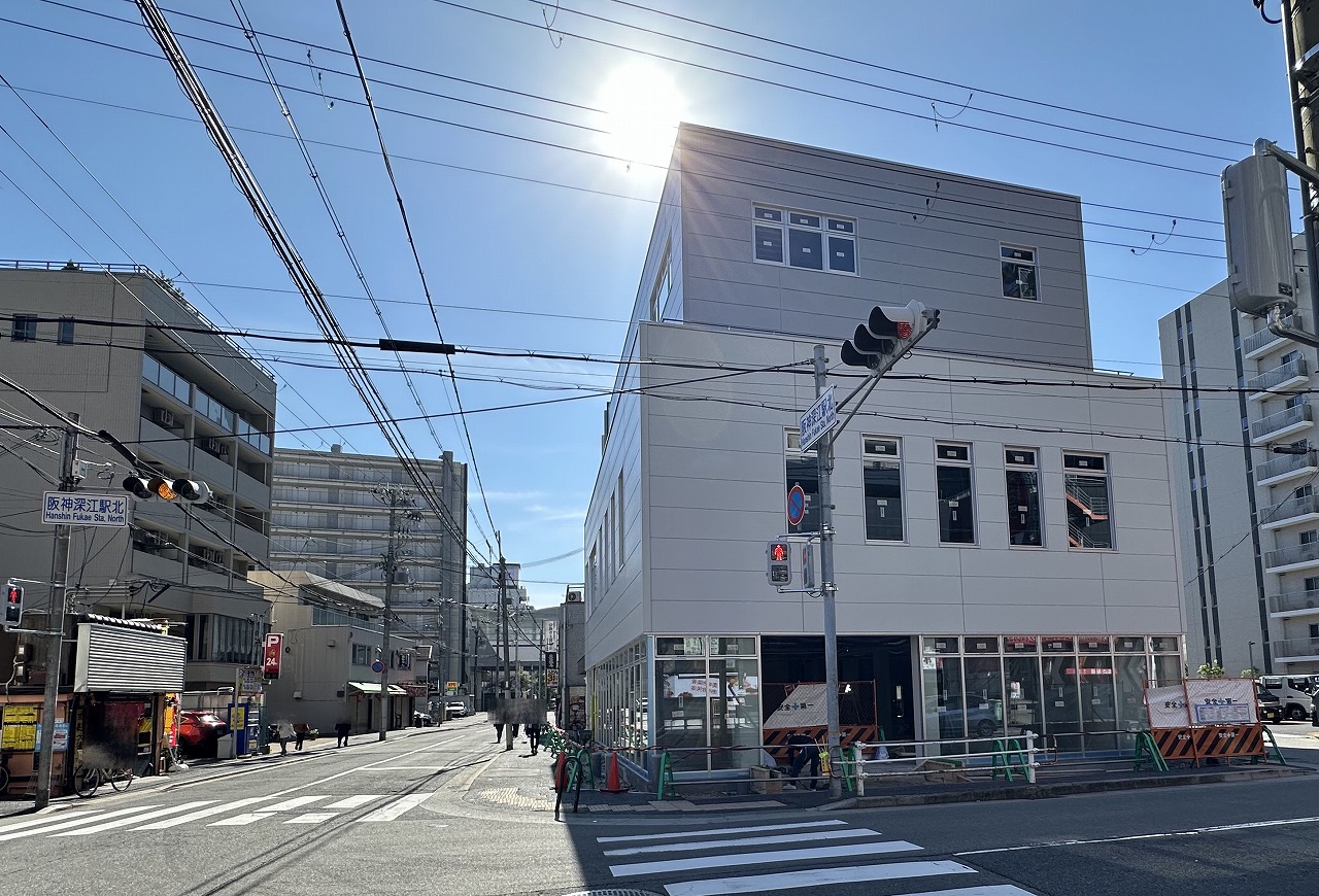 【神戸市東灘区】阪神深江駅北側。パチンコ跡に建設中のビルのテナントの物販店とは何だろう？