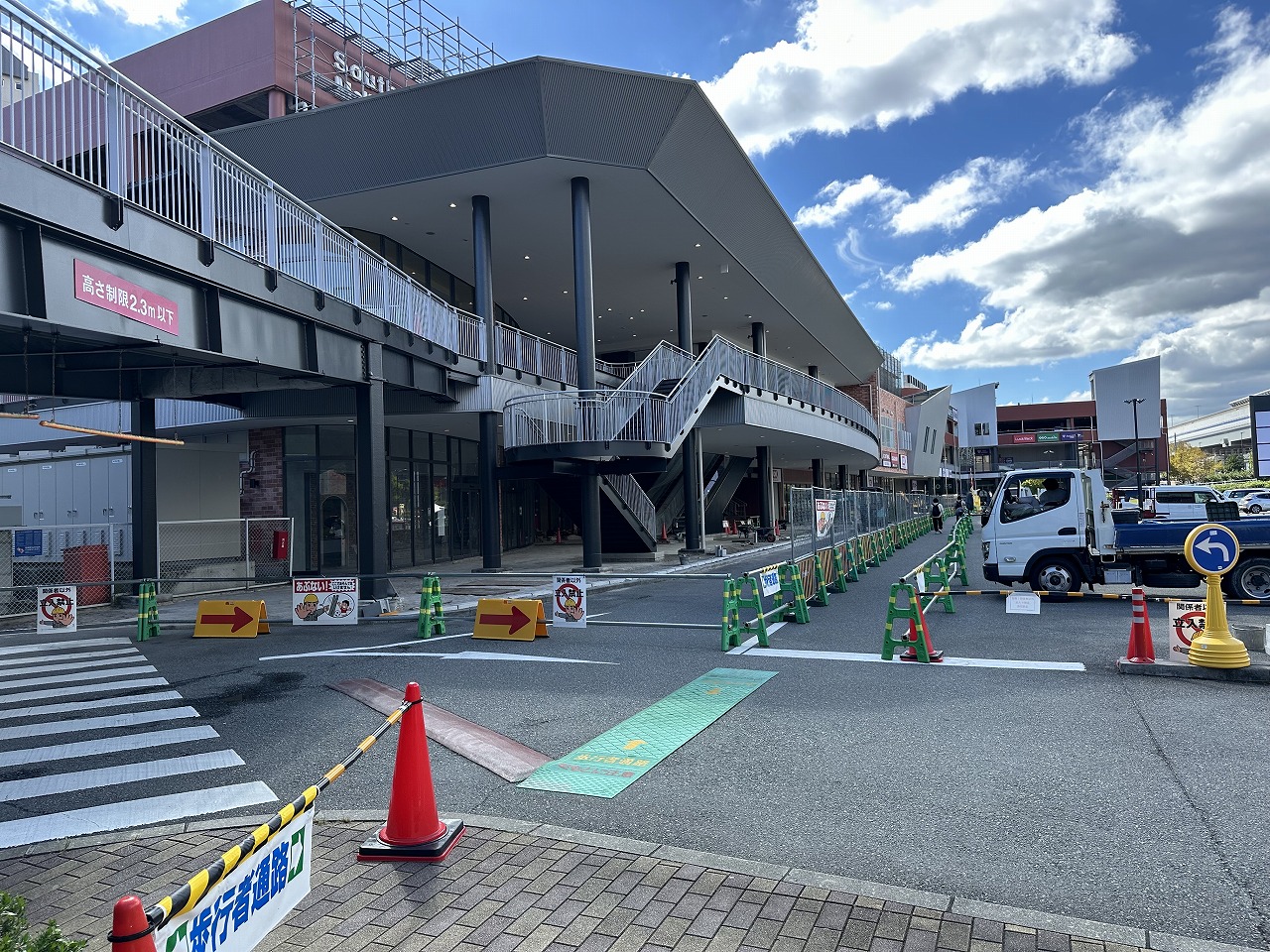 【神戸市灘区】やっぱりあの跡地！ ディスカウントスーパー「OK」看板お目見え♪ 新在家ショッピングモール『サザンモール六甲プラス』