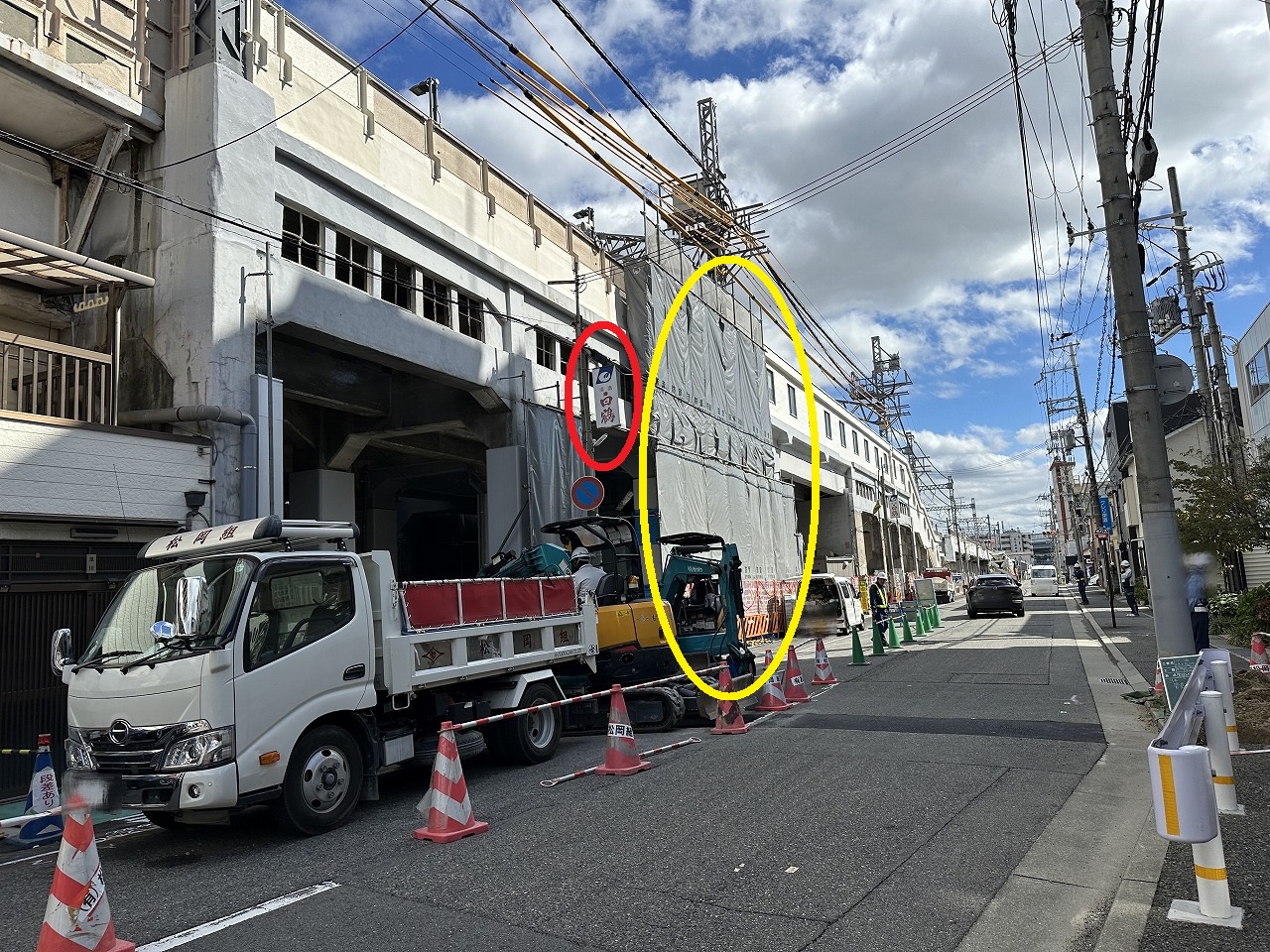 【神戸市東灘区】2026年春完成予定♪ 阪神住吉駅が大変身中! ホームの西にエレベーター&改札新設に向けて工事が進んでいます。