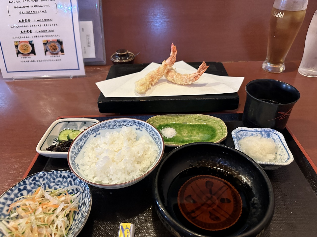 【神戸市東灘区】「天ぷら 天楽」さんで、揚げたて天ぷらを一品ずつ…なんて贅沢なランチタイム♪ 天ぷら定食2,000円也。