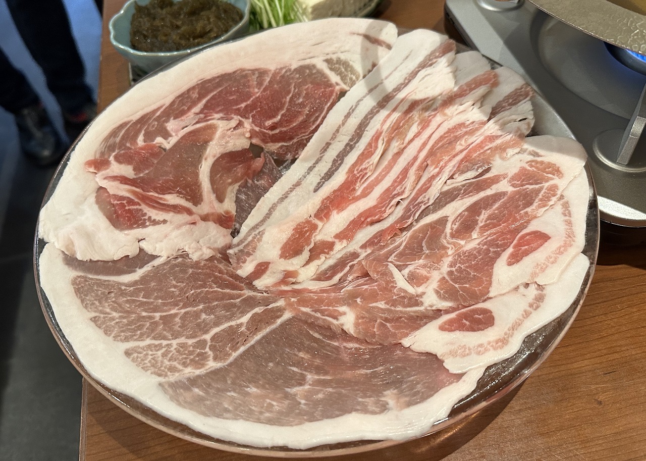 【神戸市東灘区】甘～い(≧▽≦)『結まーる』さんで超希少な純血アグー豚のしゃぶしゃぶを堪能♪これって沖縄で食べるより安いのでは？！