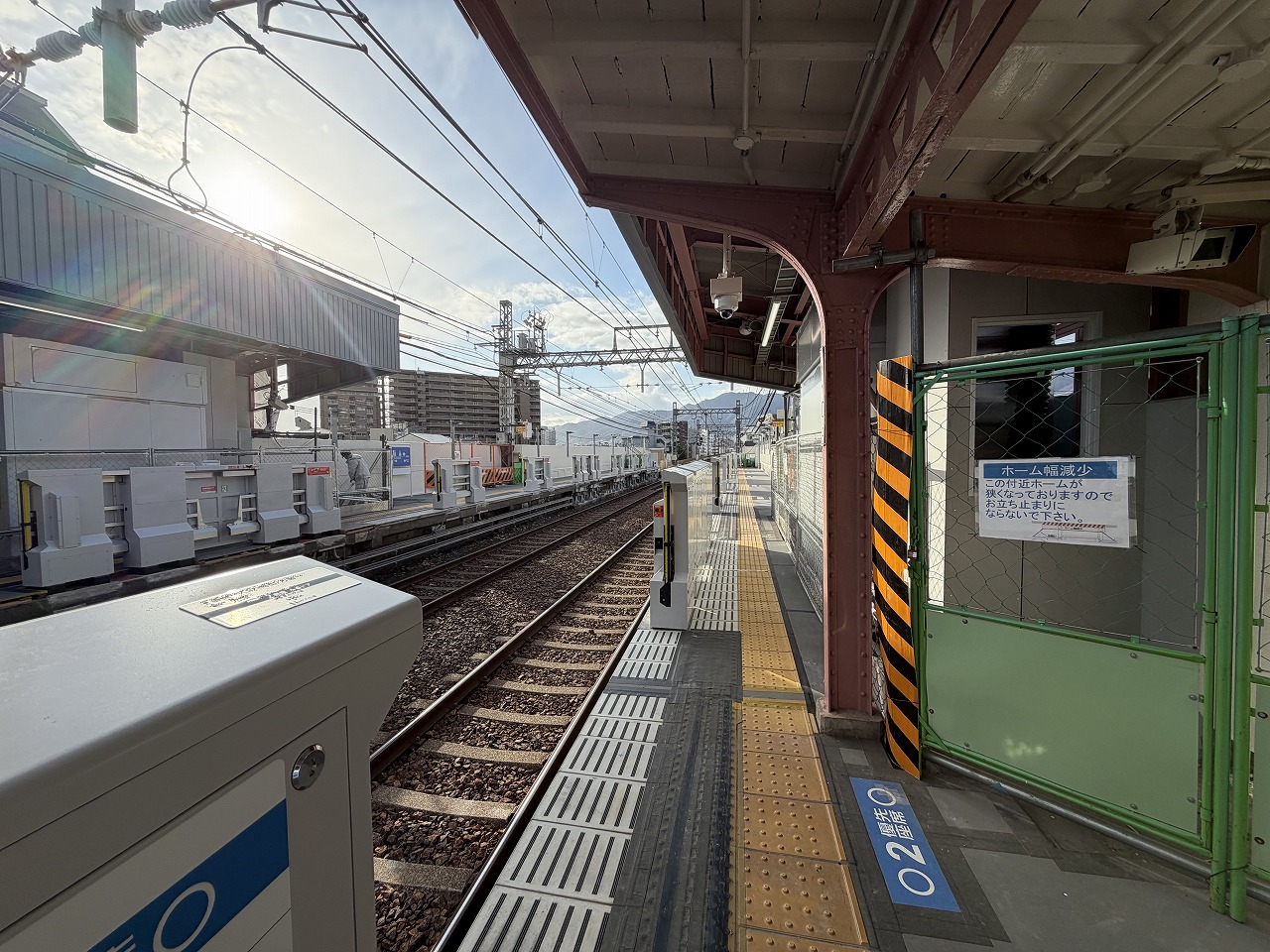 【神戸市東灘区】阪神住吉駅のホームドアがいつの間にか設置完了！ 2026年春完成予定のバリアフリー化工事、着々と進んでいます♪